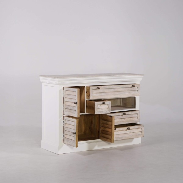 Buffet blanc en bois naturel - Sea side