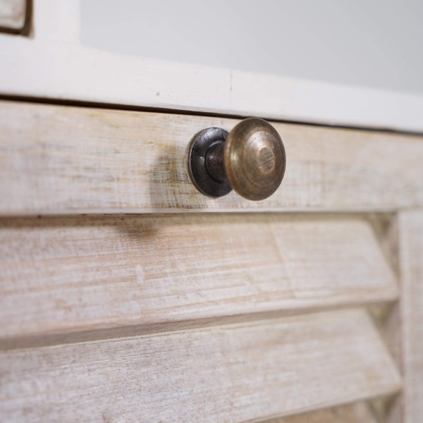 Meuble de rangement blanc en bois naturel - Sea side