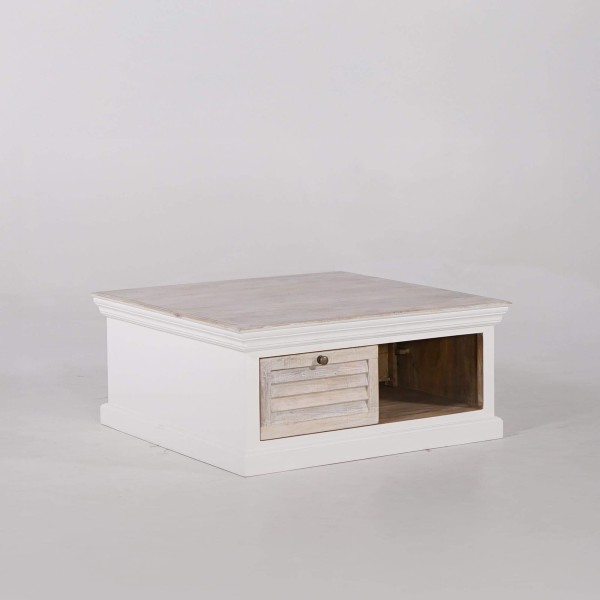 Table basse en bois blanc naturel - Sea side
