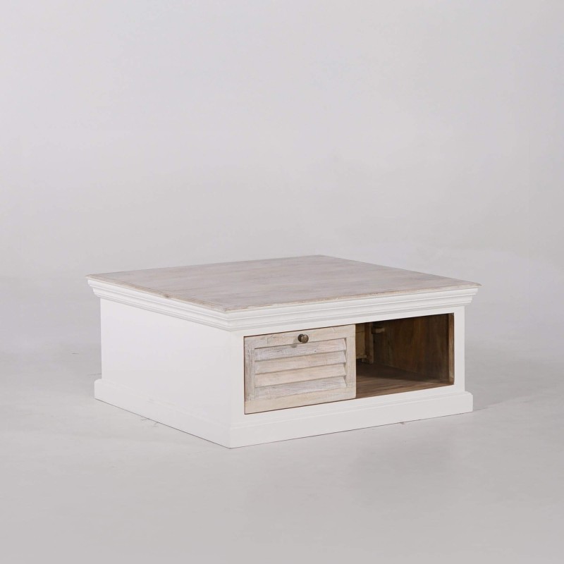 Table basse en bois blanc naturel - Sea side