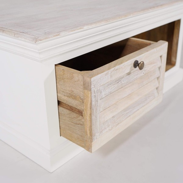Table basse en bois blanc naturel - Sea side