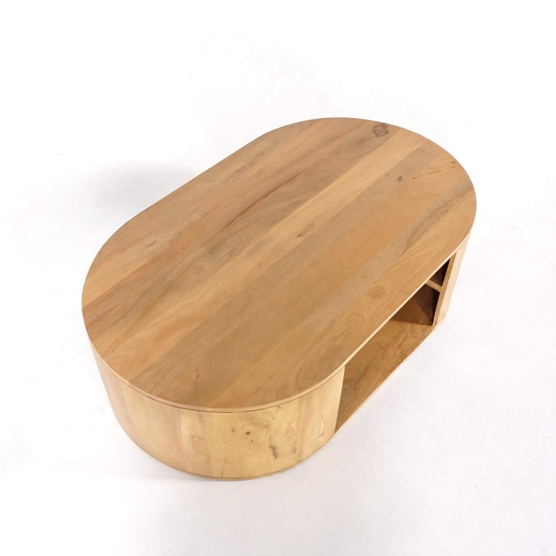 Table basse design en bois massif - Timea