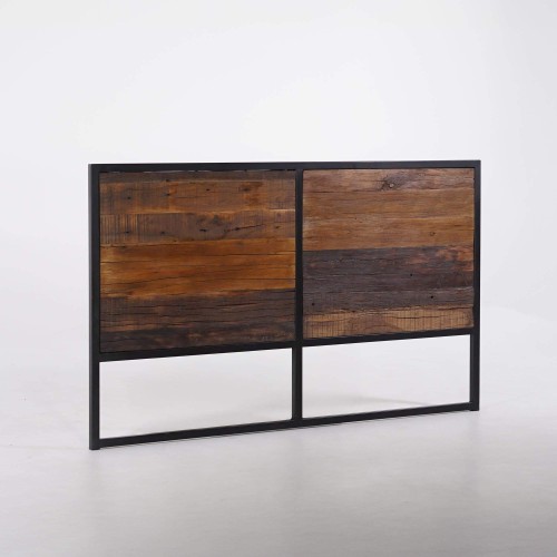 Tête de lit en bois recyclé - Recycled
