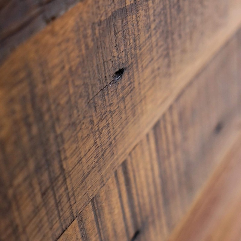 Tête de lit en bois recyclé - Recycled