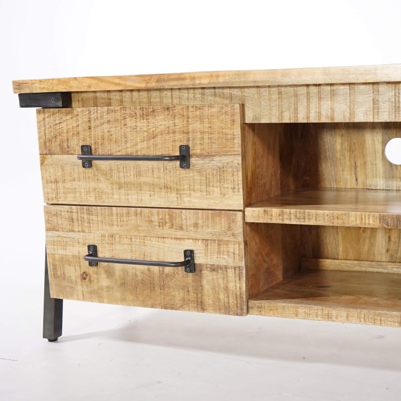 Meuble TV bois & métal - Retro Archi