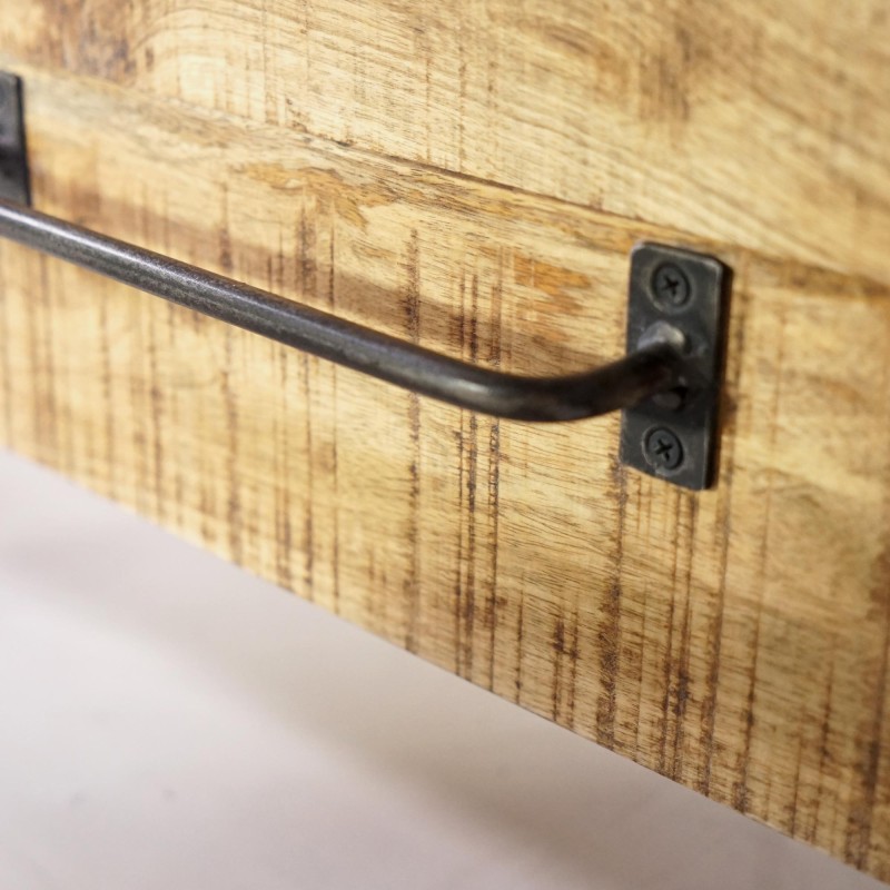 Meuble TV bois & métal 120 cm - Retro Archi