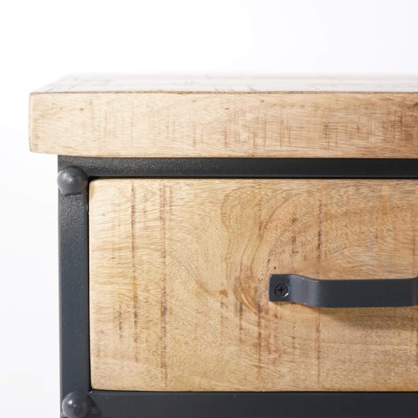 Table de nuit en bois et métal - Cambridge