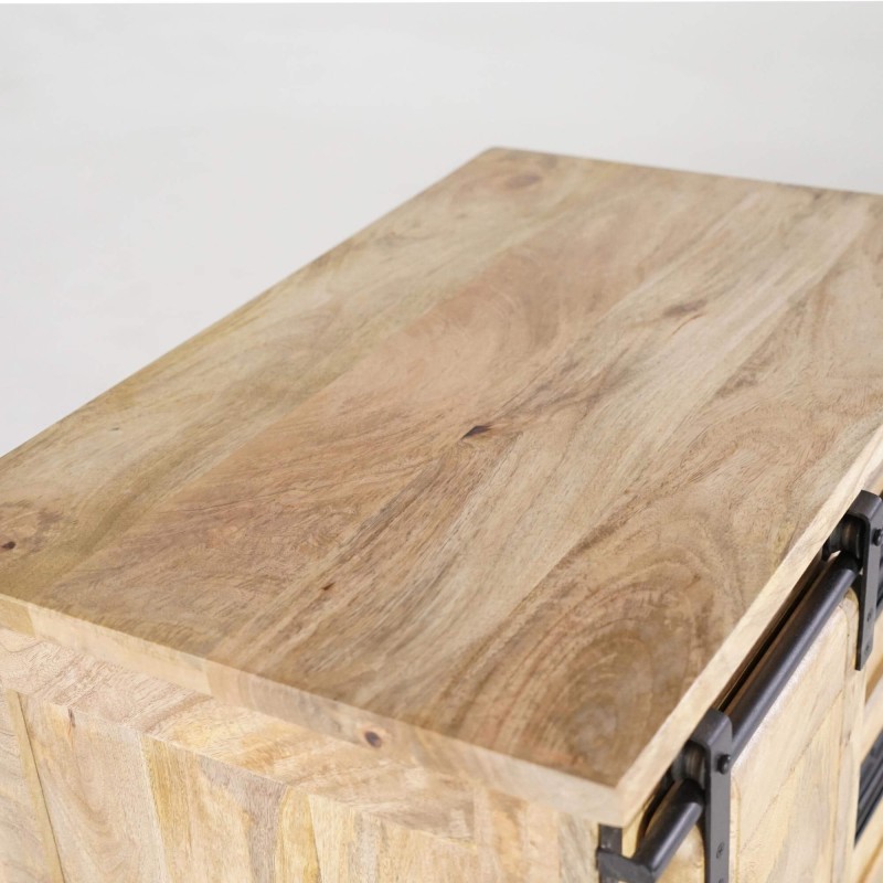 Bahut industriel en bois massif 70 cm - Paris