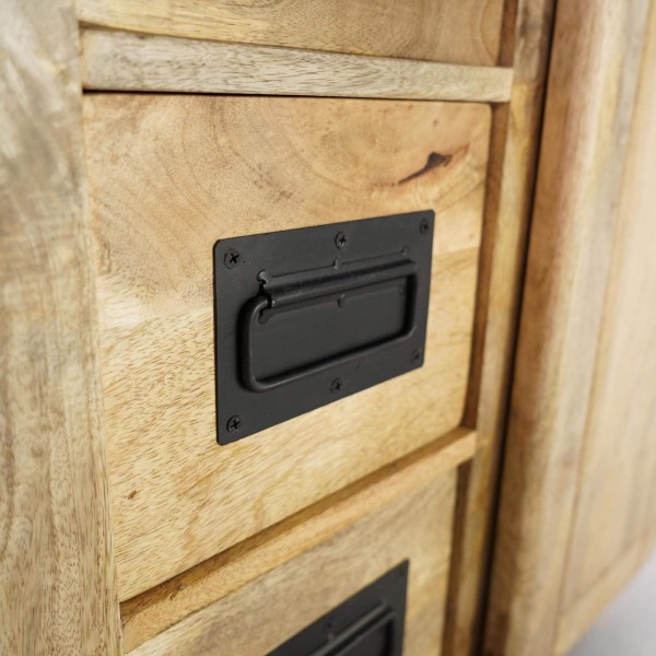 Bahut industriel en bois massif 70 cm - Paris