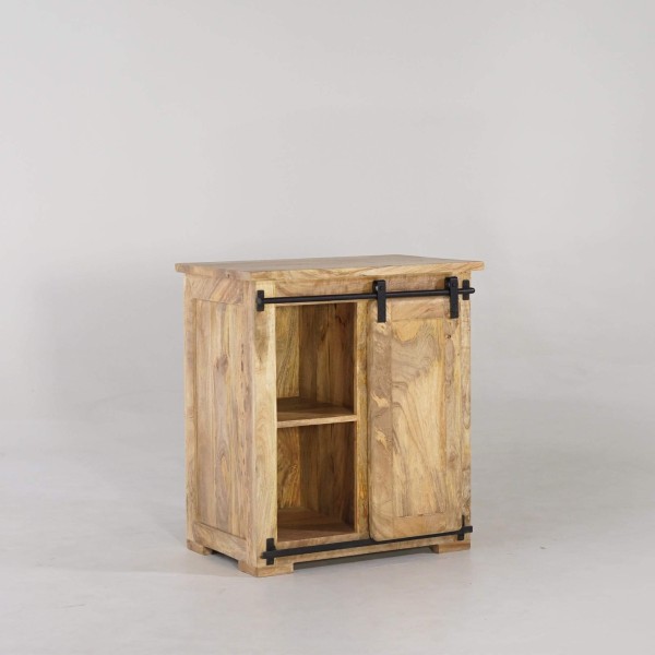 Bahut industriel en bois massif 70 cm - Paris