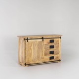 Meuble sous vasques bois et métal - Paris