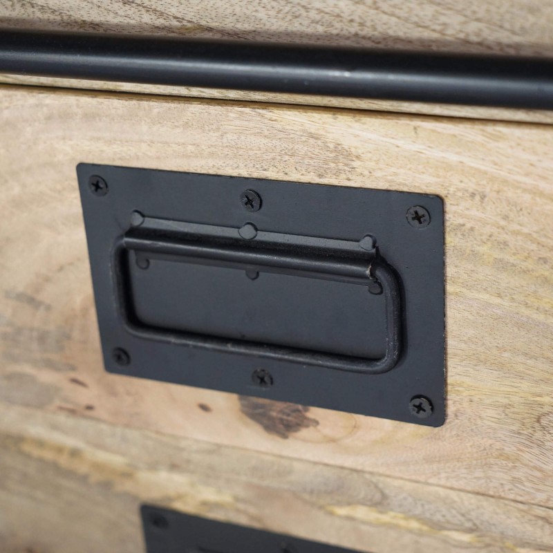 Meuble sous vasques bois et métal - Paris