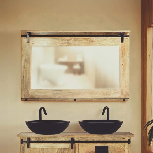 Miroir de salle de bain industriel 120 cm - Paris