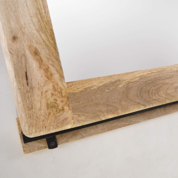 Miroir de salle de bain bois et métal 80 cm - Paris