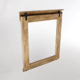 Miroir de salle de bain bois et métal 80 cm - Paris