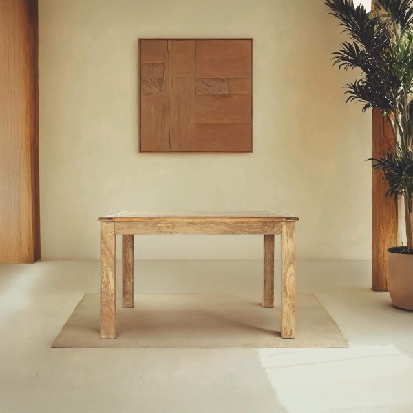 Table à manger carrée en bois massif - Paris
