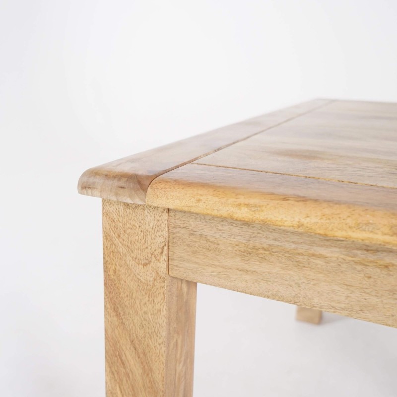 Table à manger carrée en bois massif - Paris