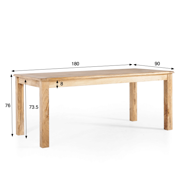 Table de salle à manger industrielle 180 cm - Paris