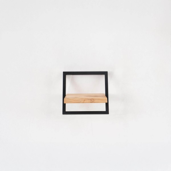 Etagère murale 30 cm bois et metal - Inclined