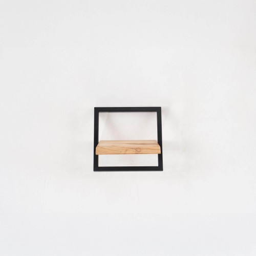 Etagère murale 30 cm bois et metal - Inclined