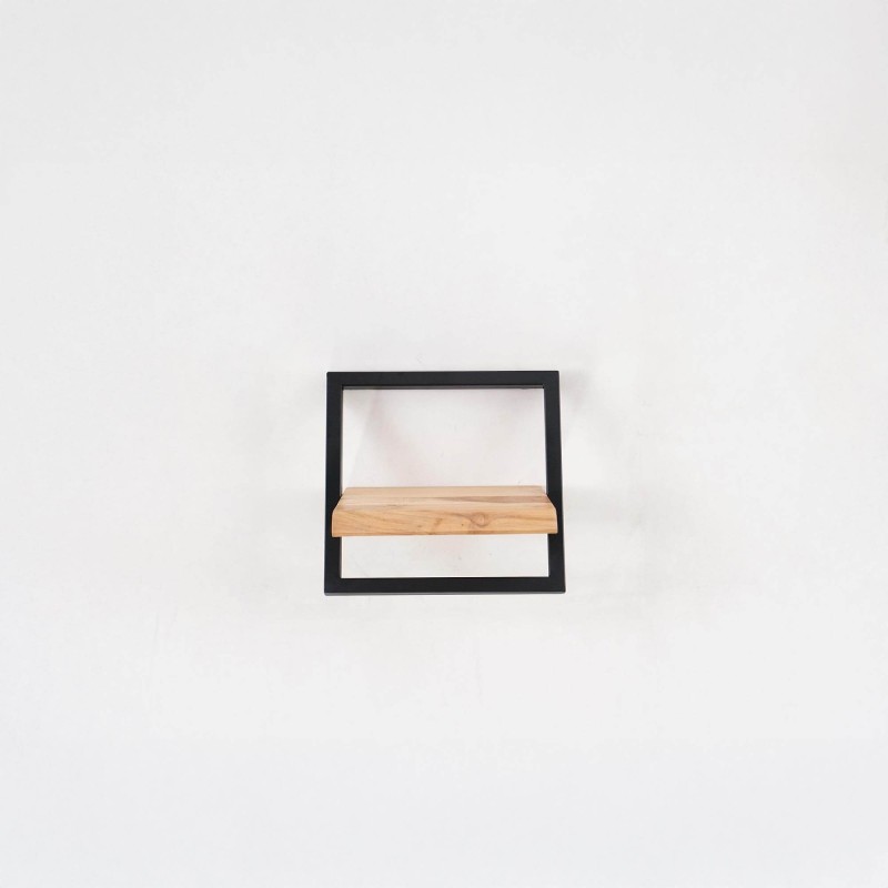 Etagère murale 30 cm bois et metal - Inclined