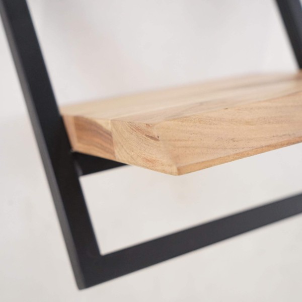 Etagère murale 30 cm bois et metal - Inclined