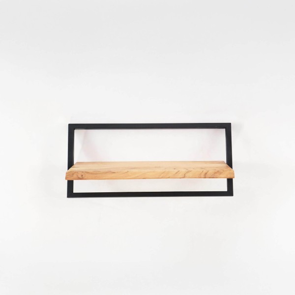 Etagère murale 60 cm bois et metal - Inclined