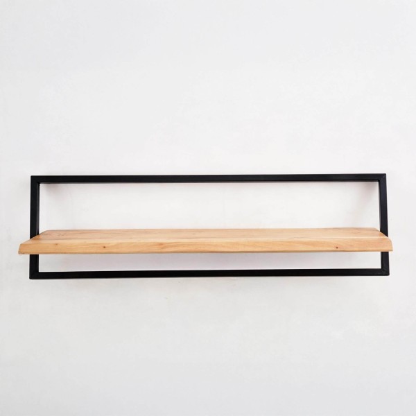 Etagère murale 100 cm bois et metal - Inclined