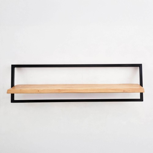 Etagère murale 100 cm bois et metal - Inclined