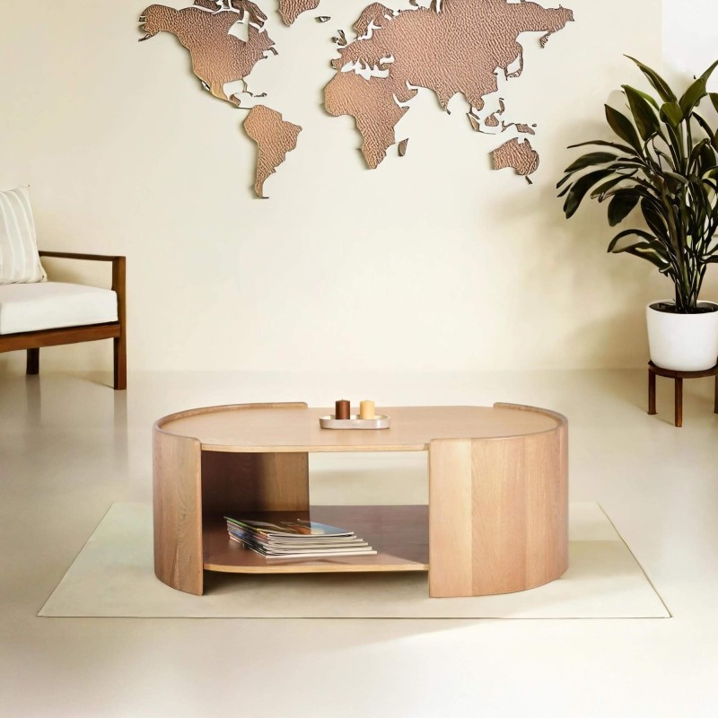 Table basse en chêne massif 110 cm - Lago