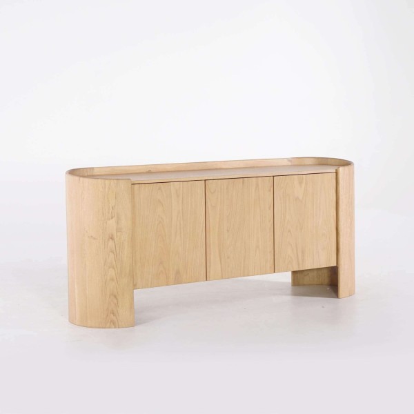 Enfilade en chêne massif 3 portes 165 cm - Lago