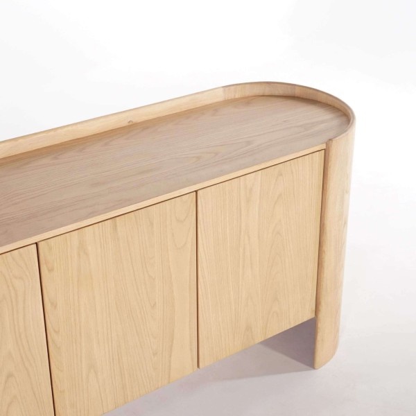 Enfilade en chêne massif 3 portes 165 cm - Lago