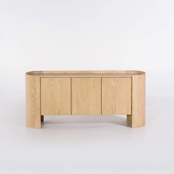 Enfilade en chêne massif 3 portes 165 cm - Lago
