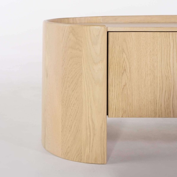 Meuble TV en chêne massif 3 portes 165 cm - Lago