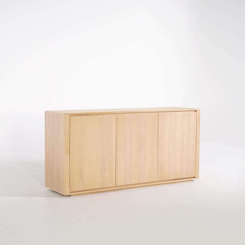 Bahut en chêne massif 3 portes 160 cm - Yseult