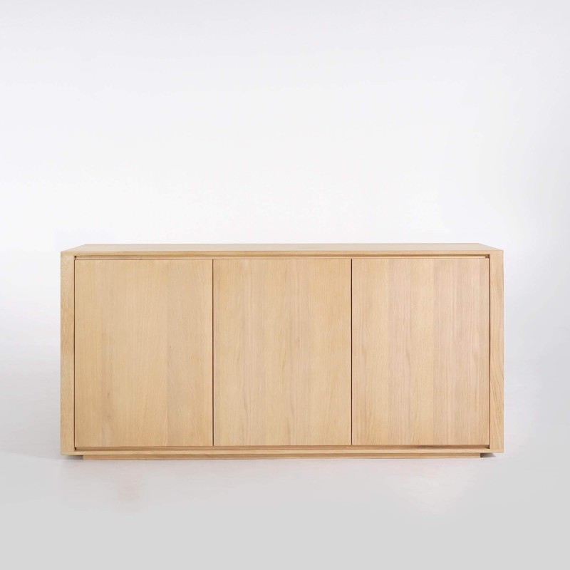 Bahut en chêne massif 3 portes 160 cm - Yseult