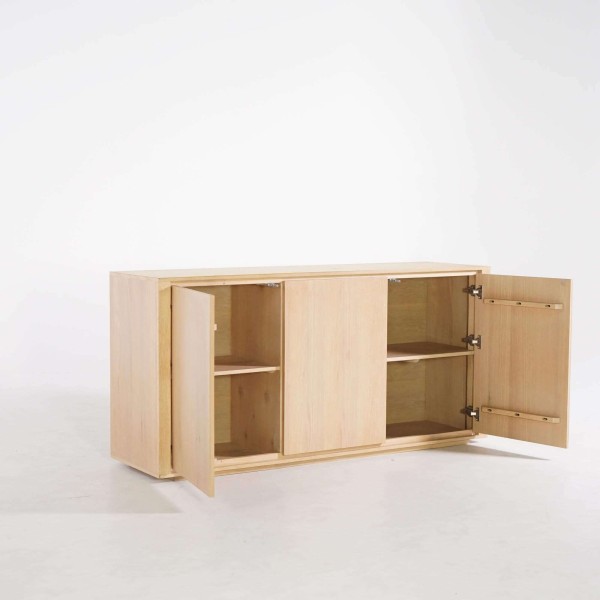 Bahut en chêne massif 3 portes 160 cm - Yseult