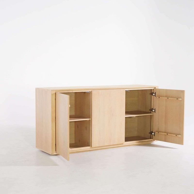 Bahut en chêne massif 3 portes 160 cm - Yseult