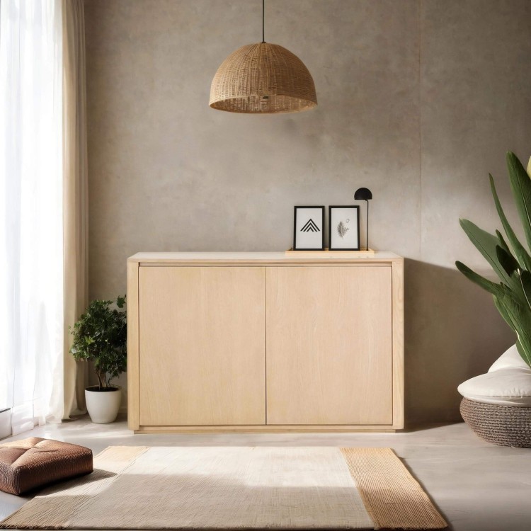 Buffet en chêne massif 2 portes  120 cm - Yseult