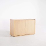 Buffet en bois de chêne 2 portes 120 cm - Yseult