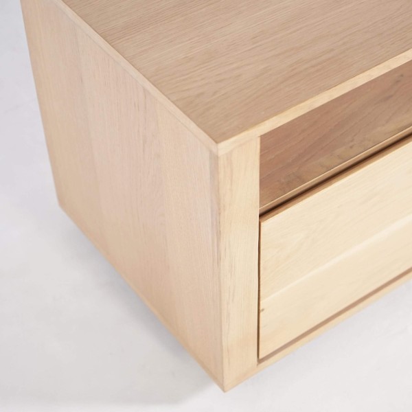 Meuble TV en chêne massif 140 cm - Yseult