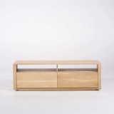 Meuble TV en chêne naturel 140 cm - Yseult