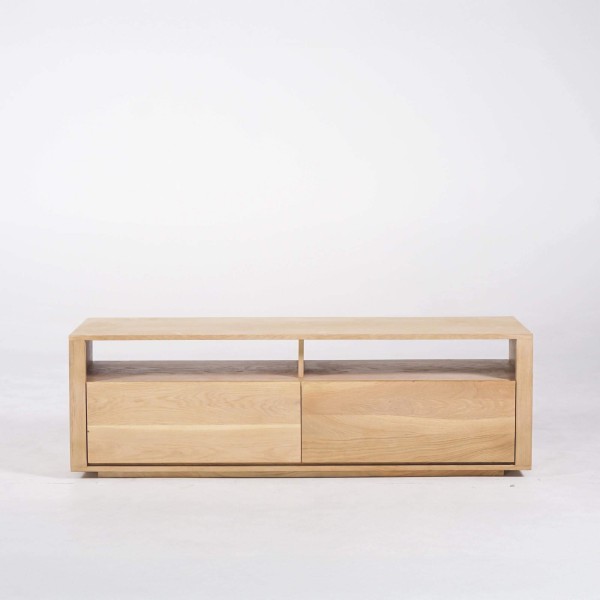 Meuble TV en chêne massif 140 cm - Yseult
