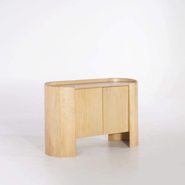 Buffet en chêne massif 2 portes 110 cm - Lago