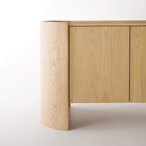 Buffet en chêne massif 2 portes 110 cm - Lago