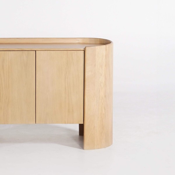 Buffet en chêne massif 2 portes 110 cm - Lago