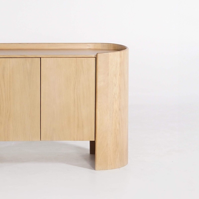 Buffet en chêne massif 2 portes 110 cm - Lago