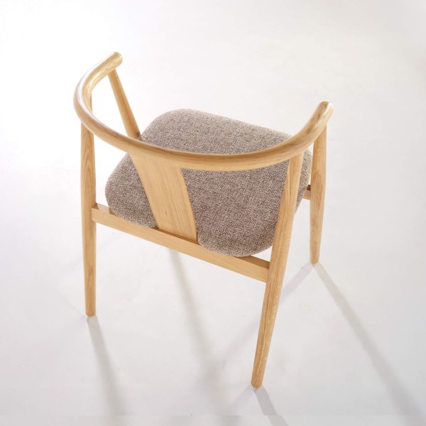 Chaise de salle à manger en chêne naturel - Relate