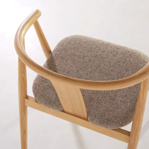Chaise de salle à manger en chêne naturel - Relate