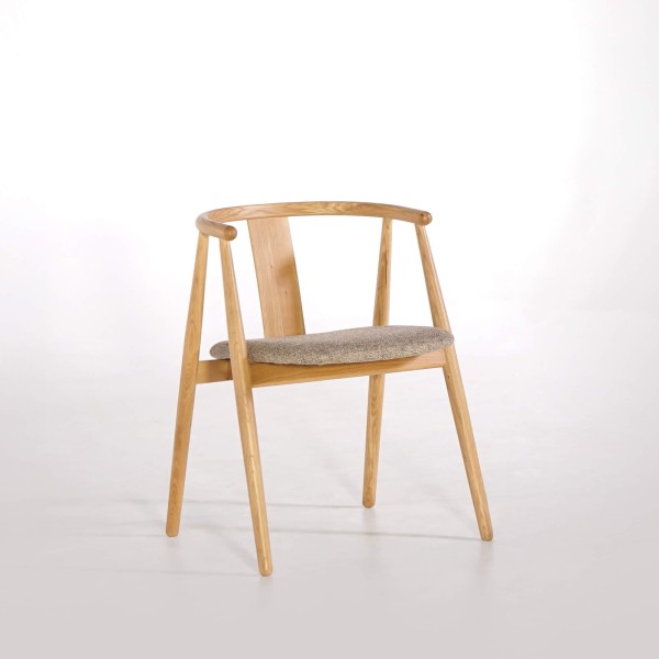 Chaise de salle à manger en chêne naturel - Relate